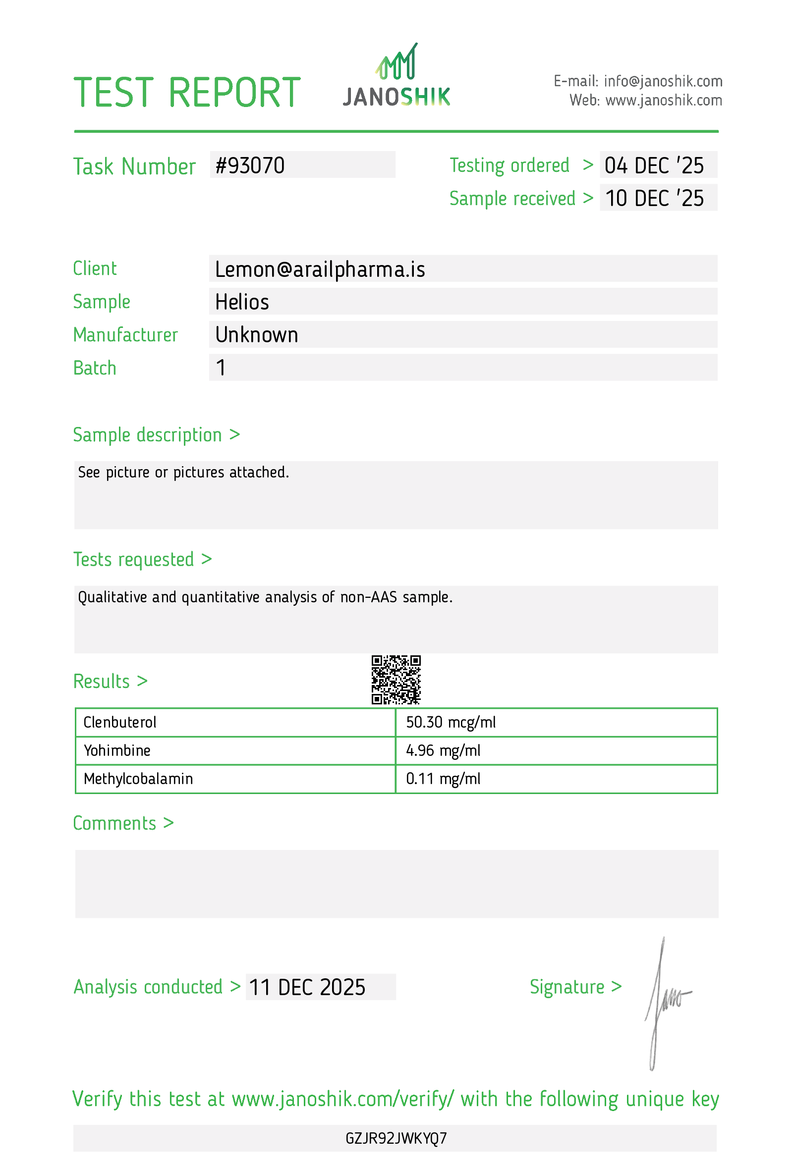 Helios+ lab report