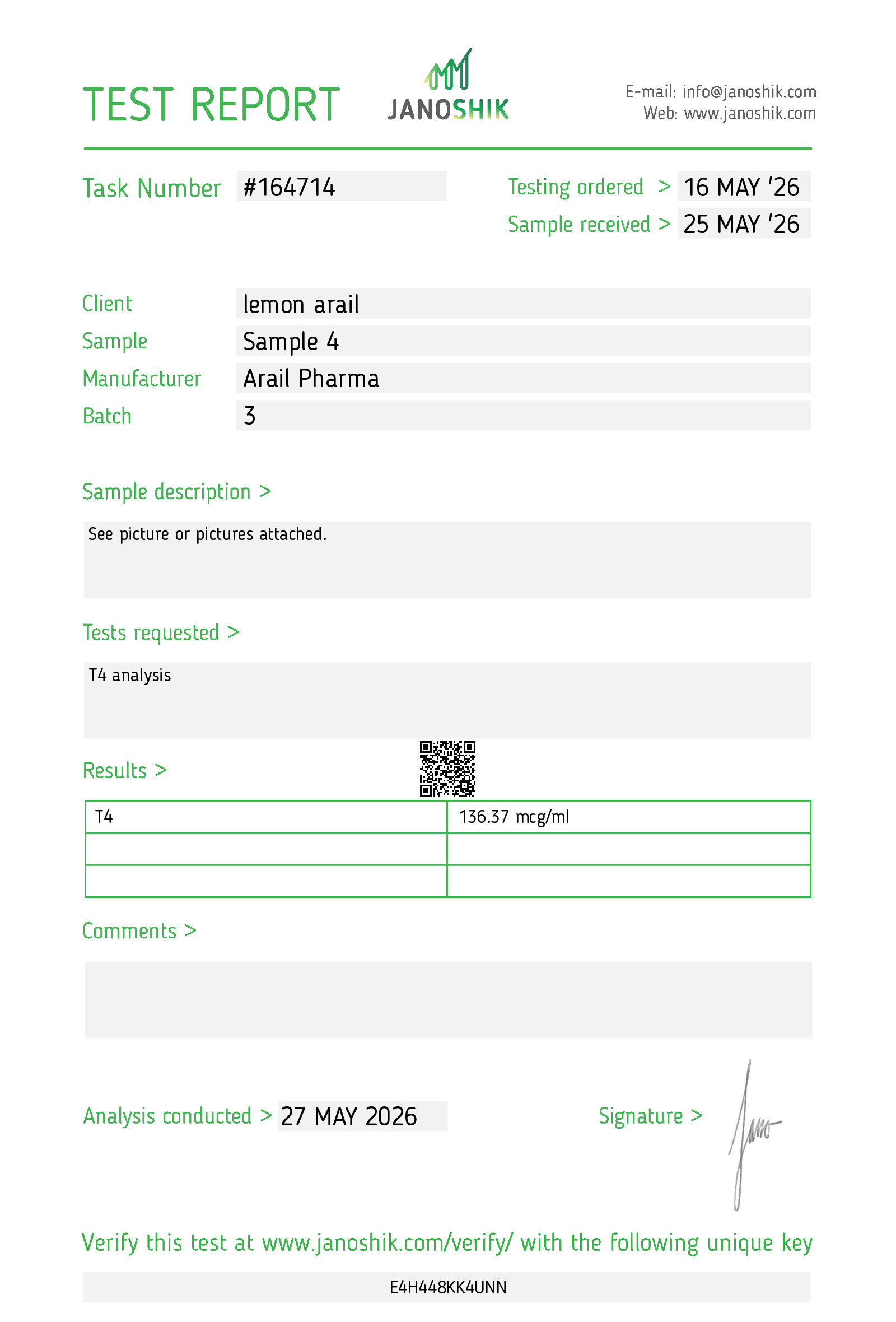 T4 (Alcohol Based) lab report
